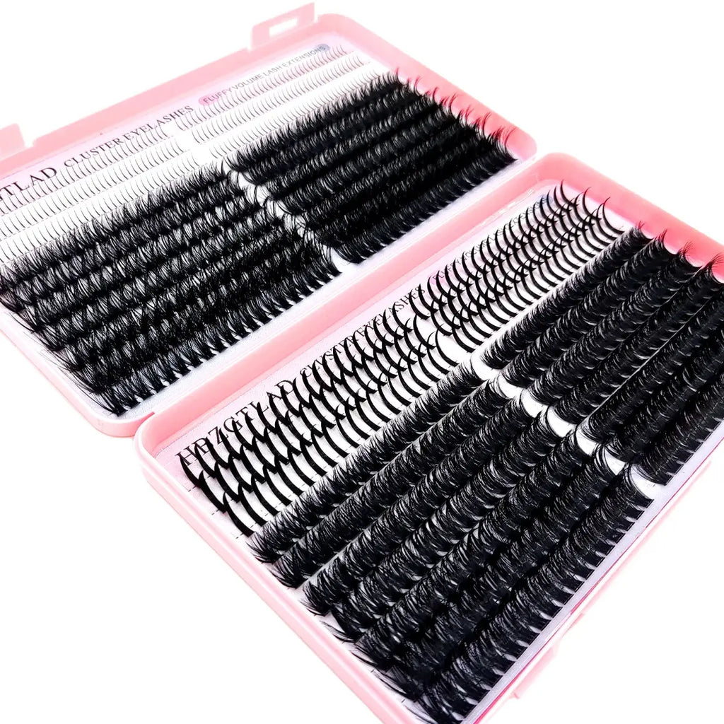 60D/80D/100D eyelash clusters with bottom and pointed eyelashes DIY fairy manga pointed thick artificial mink false eyelash make luxelootstore