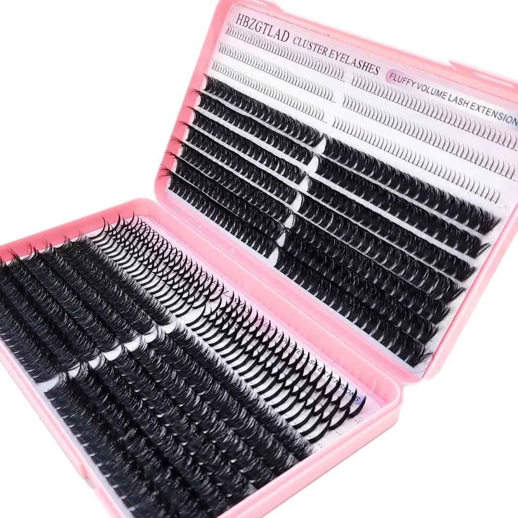 60D/80D/100D eyelash clusters with bottom and pointed eyelashes DIY fairy manga pointed thick artificial mink false eyelash make luxelootstore