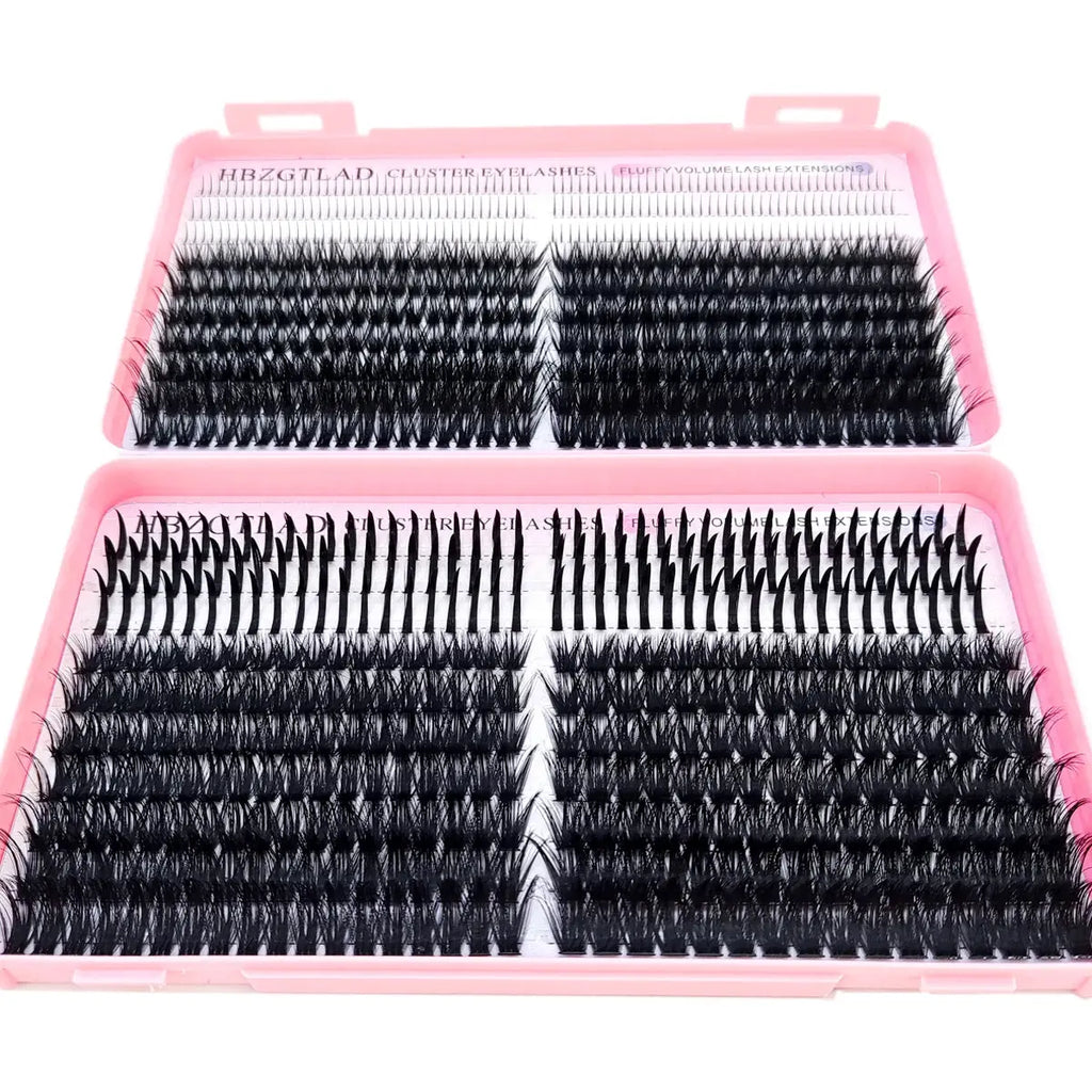 60D/80D/100D eyelash clusters with bottom and pointed eyelashes DIY fairy manga pointed thick artificial mink false eyelash make luxelootstore
