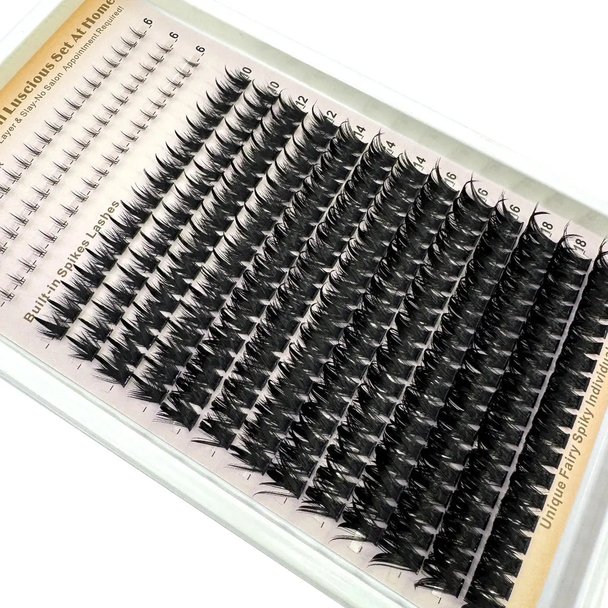 Wispy Lash Clusters with Spikes Salon-Like Eyelash Clusters DIY D Curve Cluster Eyelash Extensions Full Spiky Individual Lashes luxelootstore