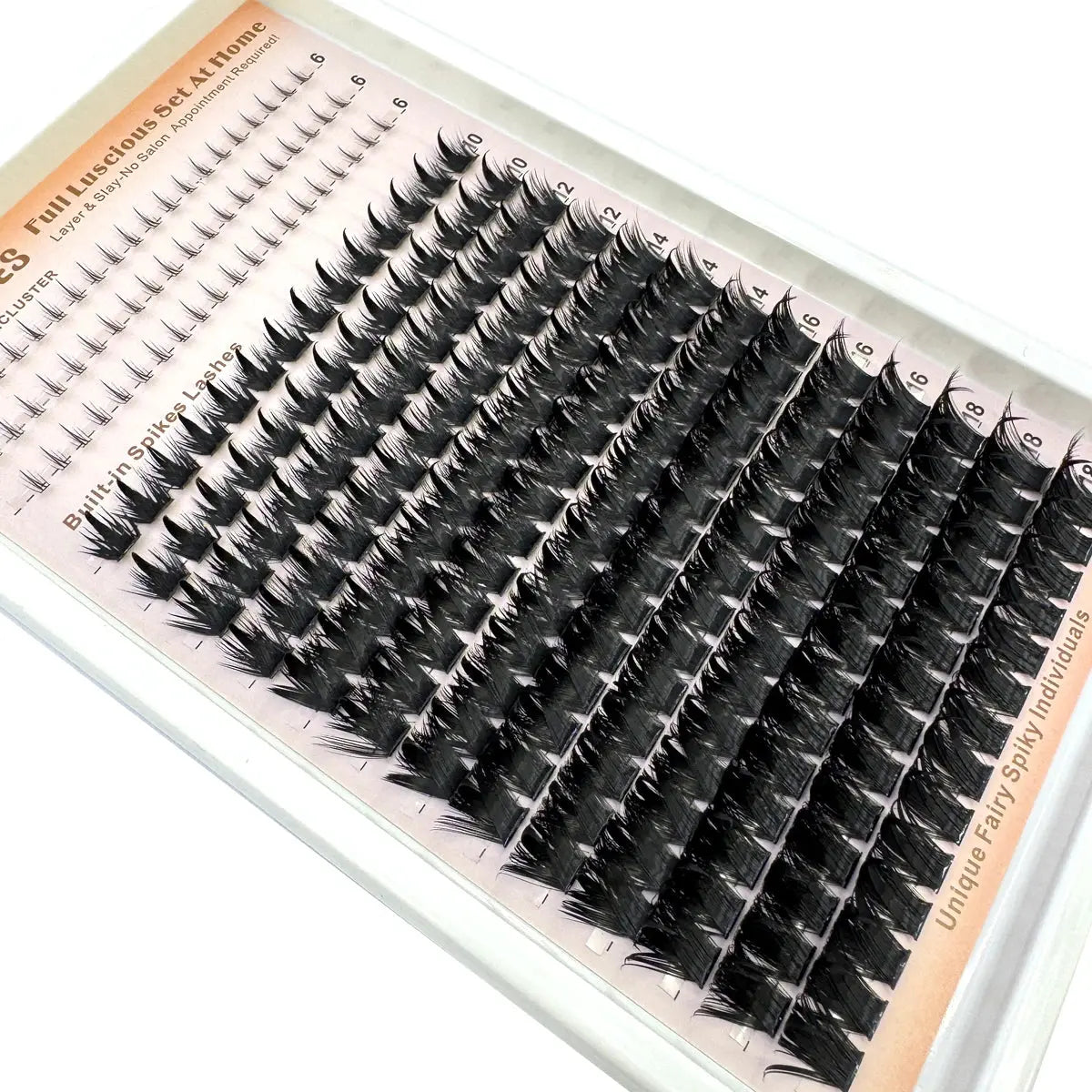 Wispy Lash Clusters with Spikes Salon-Like Eyelash Clusters DIY D Curve Cluster Eyelash Extensions Full Spiky Individual Lashes luxelootstore