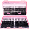 60D/80D/100D eyelash clusters with bottom and pointed eyelashes DIY fairy manga pointed thick artificial mink false eyelash make luxelootstore