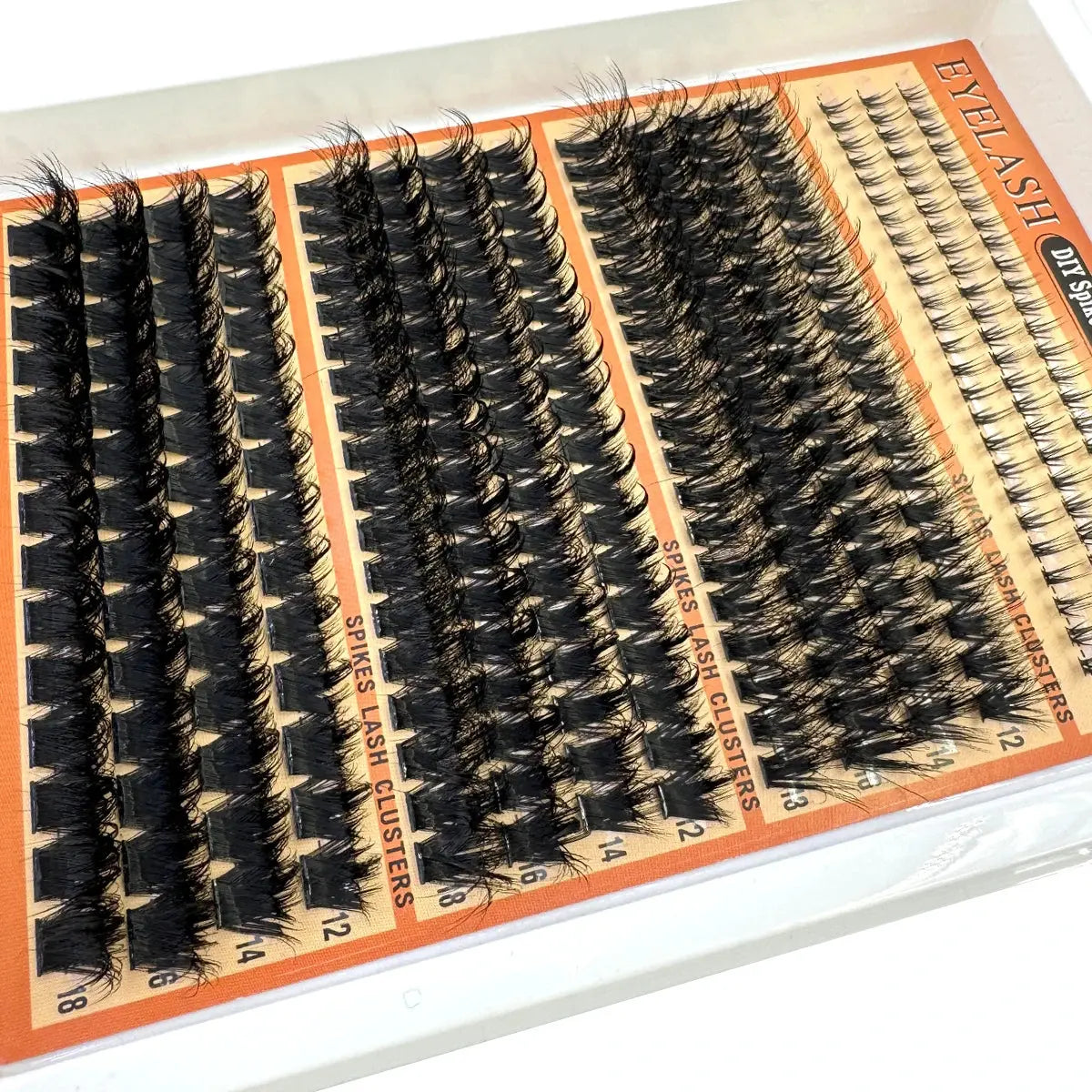 Wispy Lash Clusters with Spikes Salon-Like Eyelash Clusters DIY D Curve Cluster Eyelash Extensions Full Spiky Individual Lashes luxelootstore
