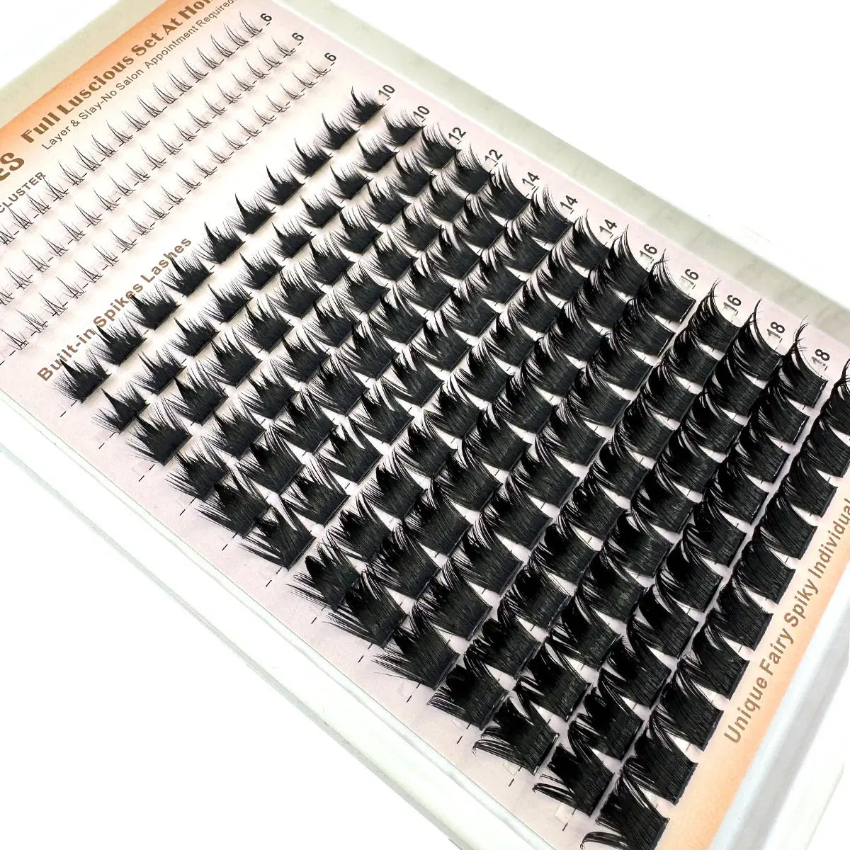 Wispy Lash Clusters with Spikes Salon-Like Eyelash Clusters DIY D Curve Cluster Eyelash Extensions Full Spiky Individual Lashes luxelootstore