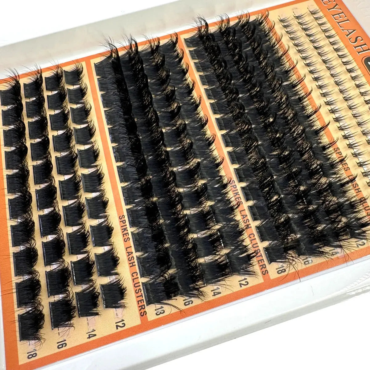 Wispy Lash Clusters with Spikes Salon-Like Eyelash Clusters DIY D Curve Cluster Eyelash Extensions Full Spiky Individual Lashes luxelootstore